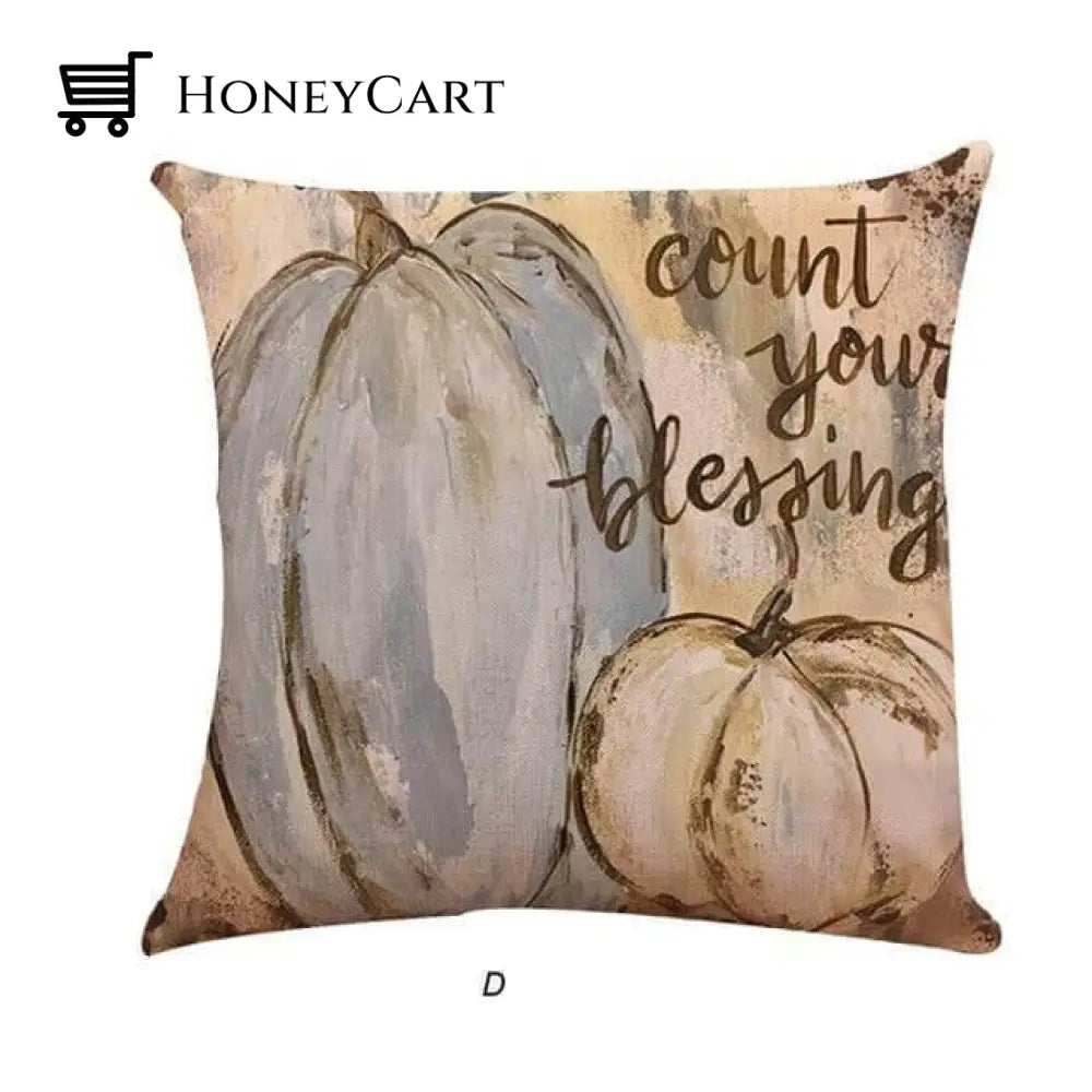 Pumpkins Pillow Cases For Halloween 450Mm*450Mm / D