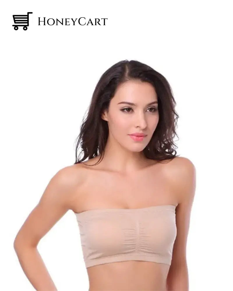 Pure Comfort Wireless Strapless Bra Nude / S Underwear
