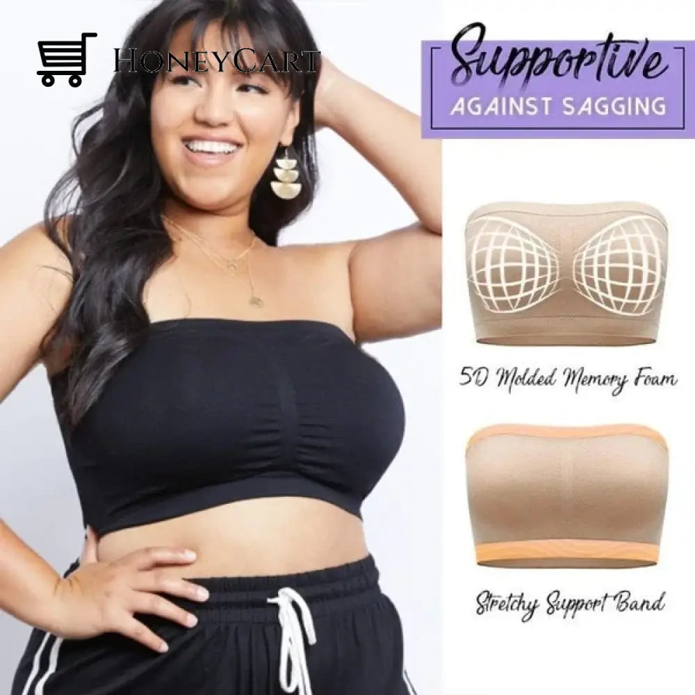 Pure Comfort Wireless Strapless Bra Underwear