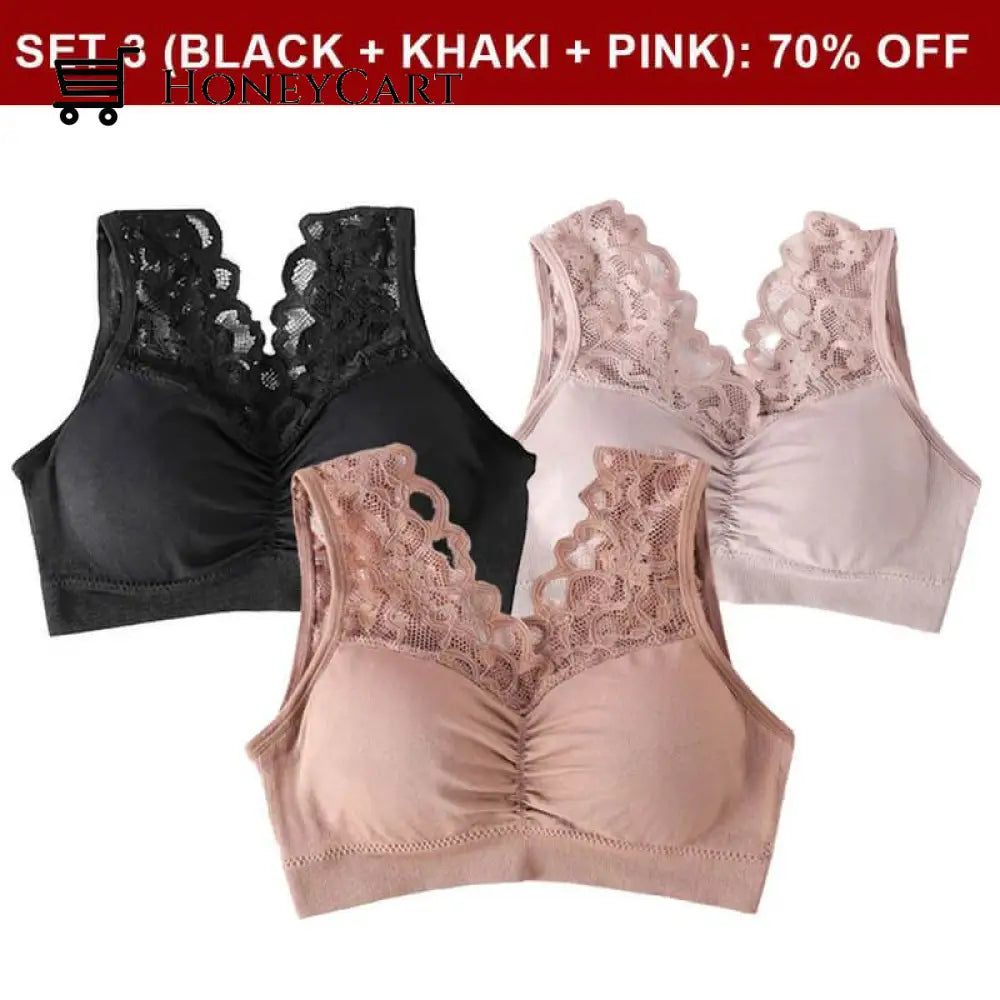 Push Up Comfort Super Elastic Breathable Lace Bra Business & Industrial