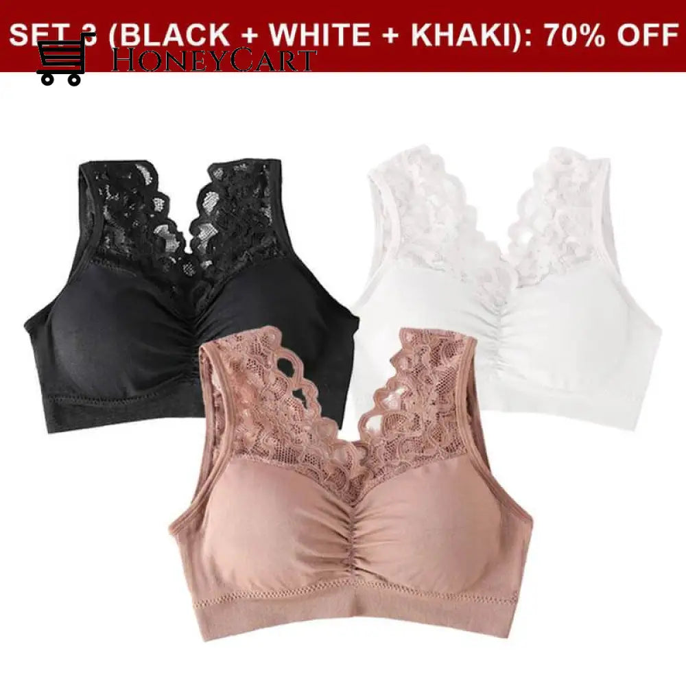 Push Up Comfort Super Elastic Breathable Lace Bra Business & Industrial