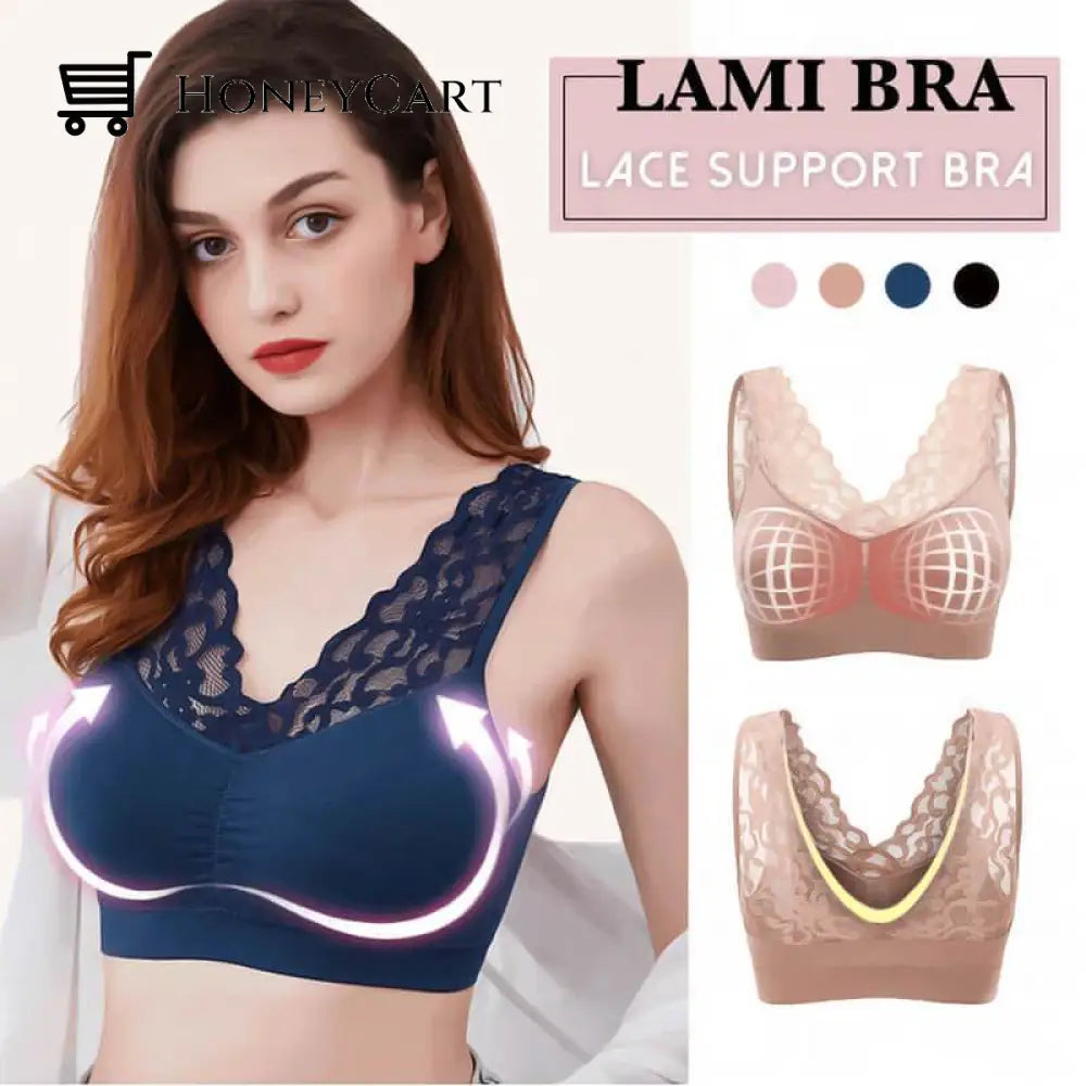 Push Up Comfort Super Elastic Breathable Lace Bra Business & Industrial