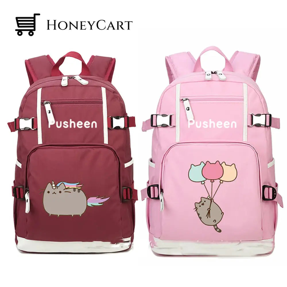 Pusheen The Cat Printing School Backpack Backpacks