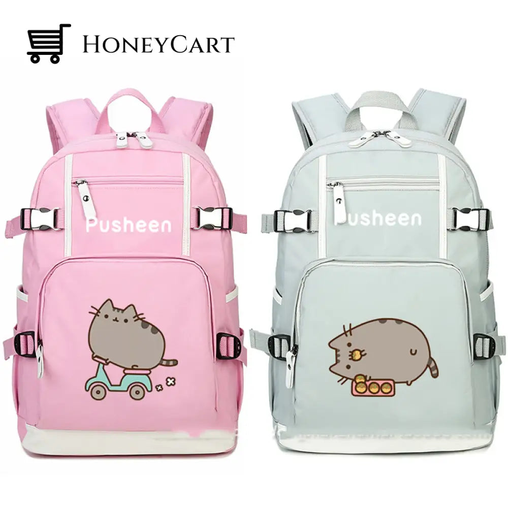Pusheen The Cat Printing School Backpack Backpacks