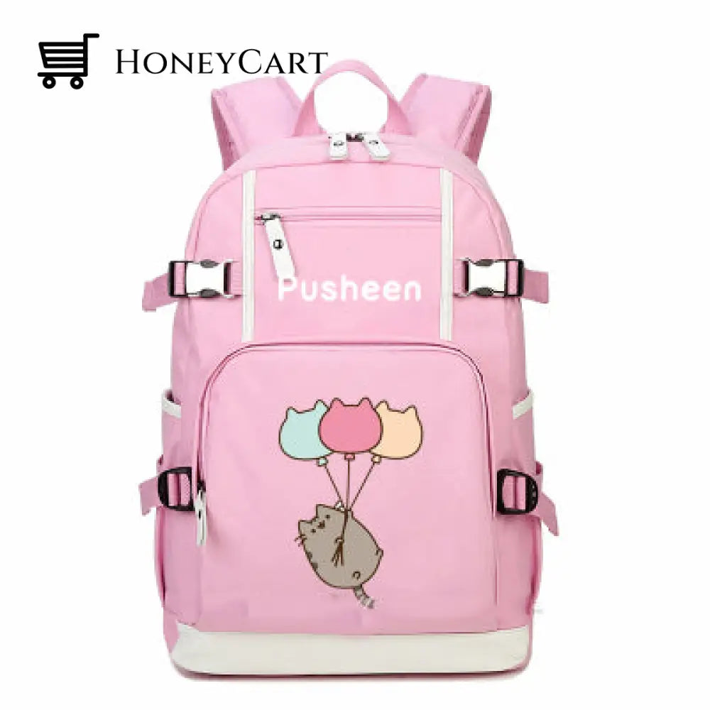 Pusheen The Cat Printing School Backpack Style 16 Backpacks