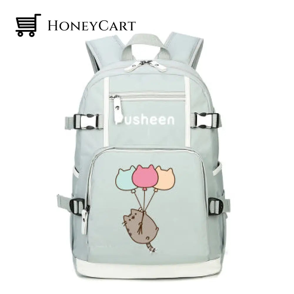 Pusheen The Cat Printing School Backpack Style 3 Backpacks