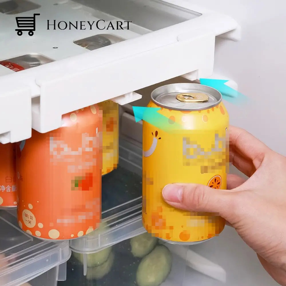Refrigerator Beverage Organizer Slide Rack Kitchen Organizers