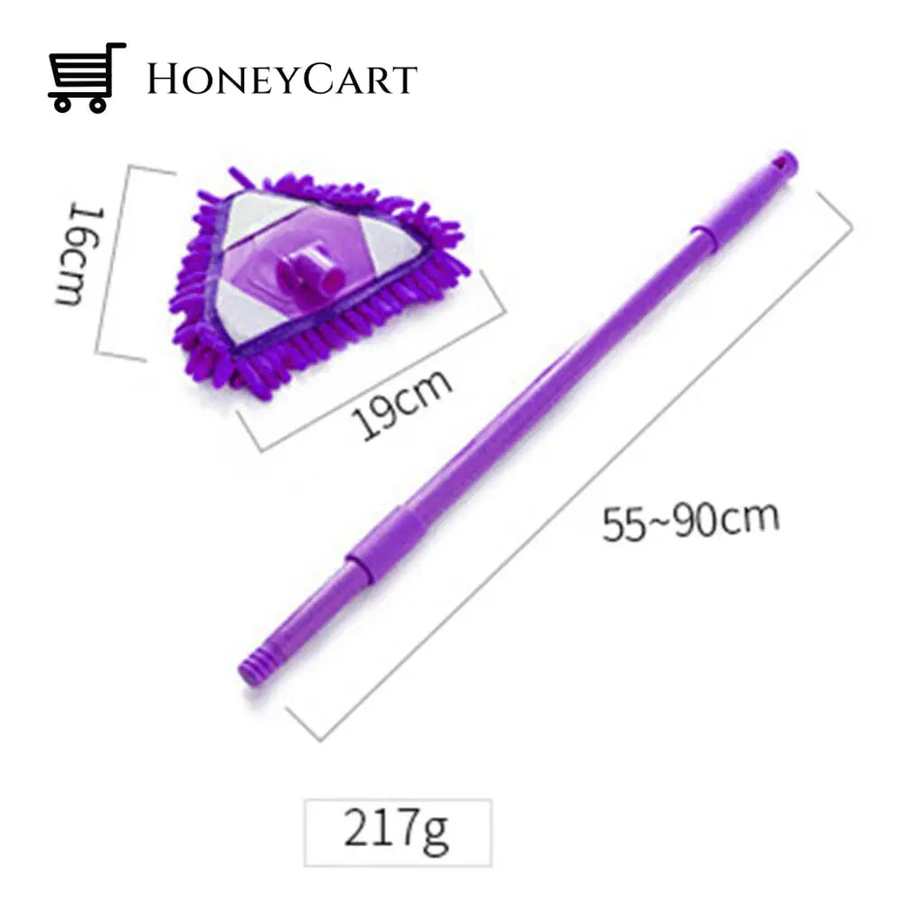 Retractable Household Kitchen Floors Cleaning Triangle Mop For Glass Wall Home & Garden