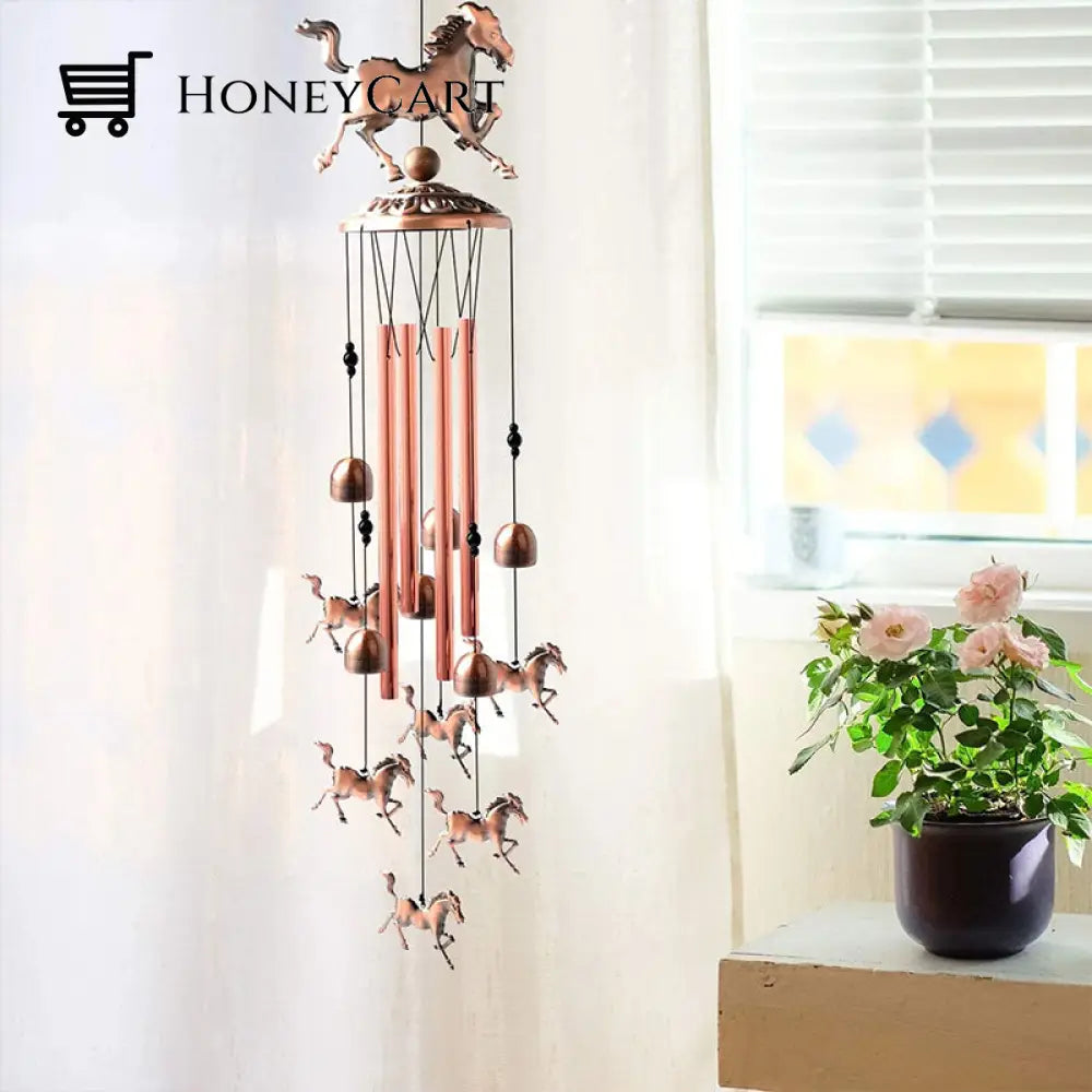 Retro Bronze Horse Wind Chime