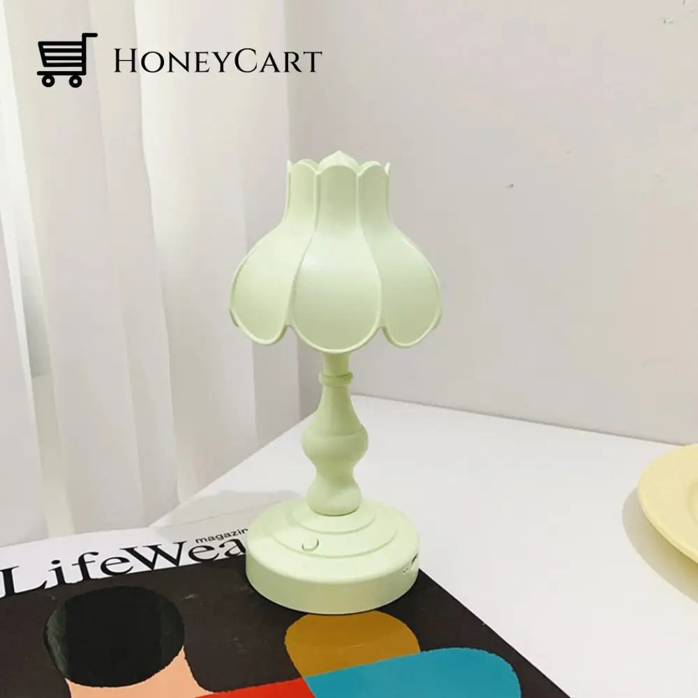 Retro Lotus Desktop Lamp Light Green Lamps