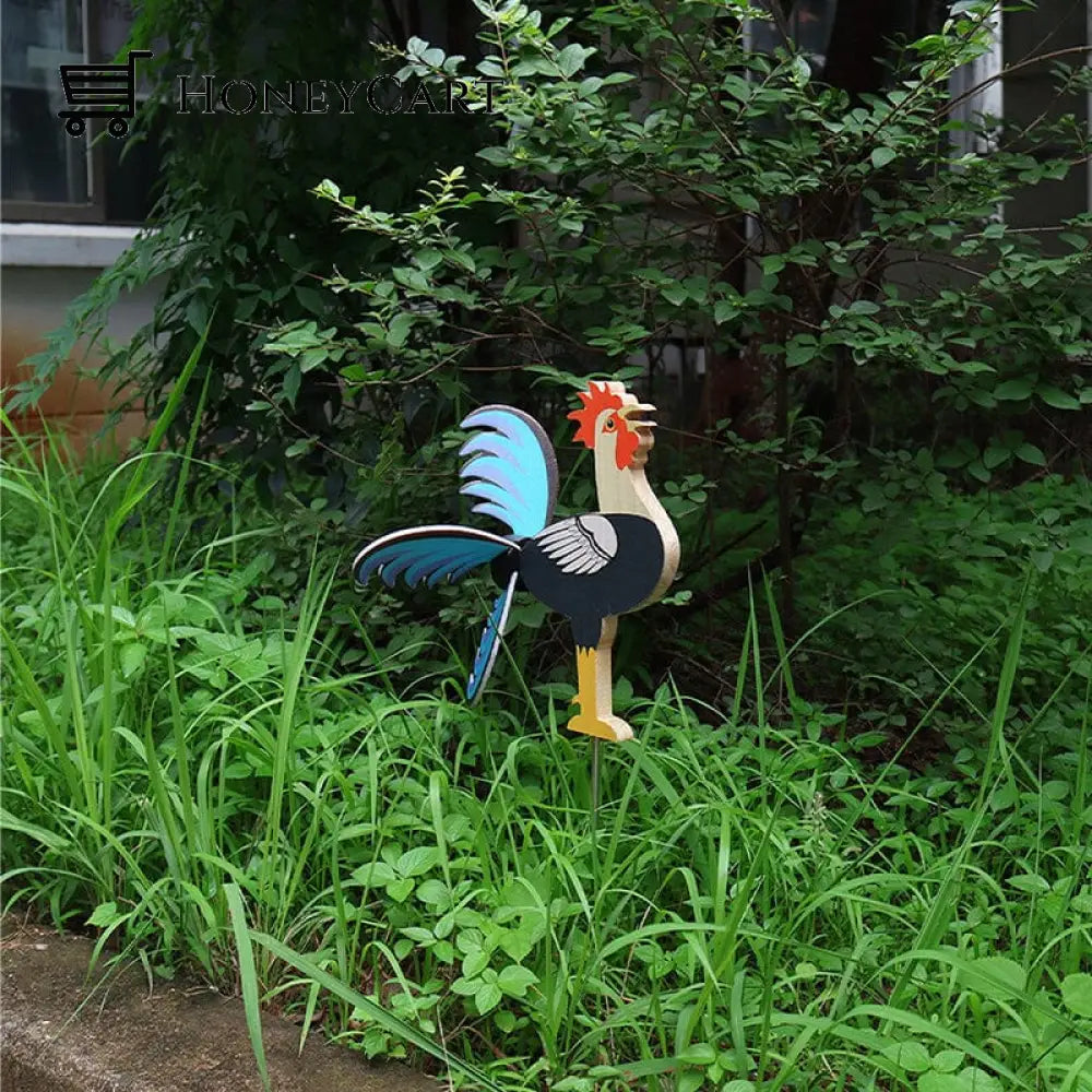 Rooster Windmill Garden Courtyard Farm Decor