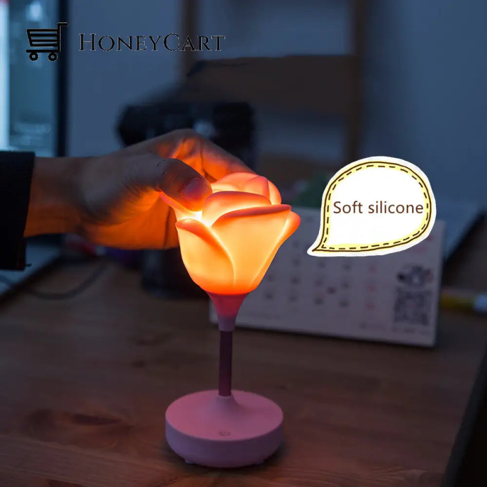 Rose Flower Romantic Touch Night Light Lamps