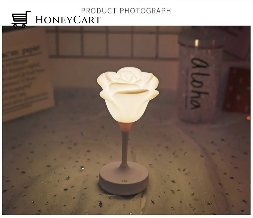 Rose Flower Romantic Touch Night Light Lamps