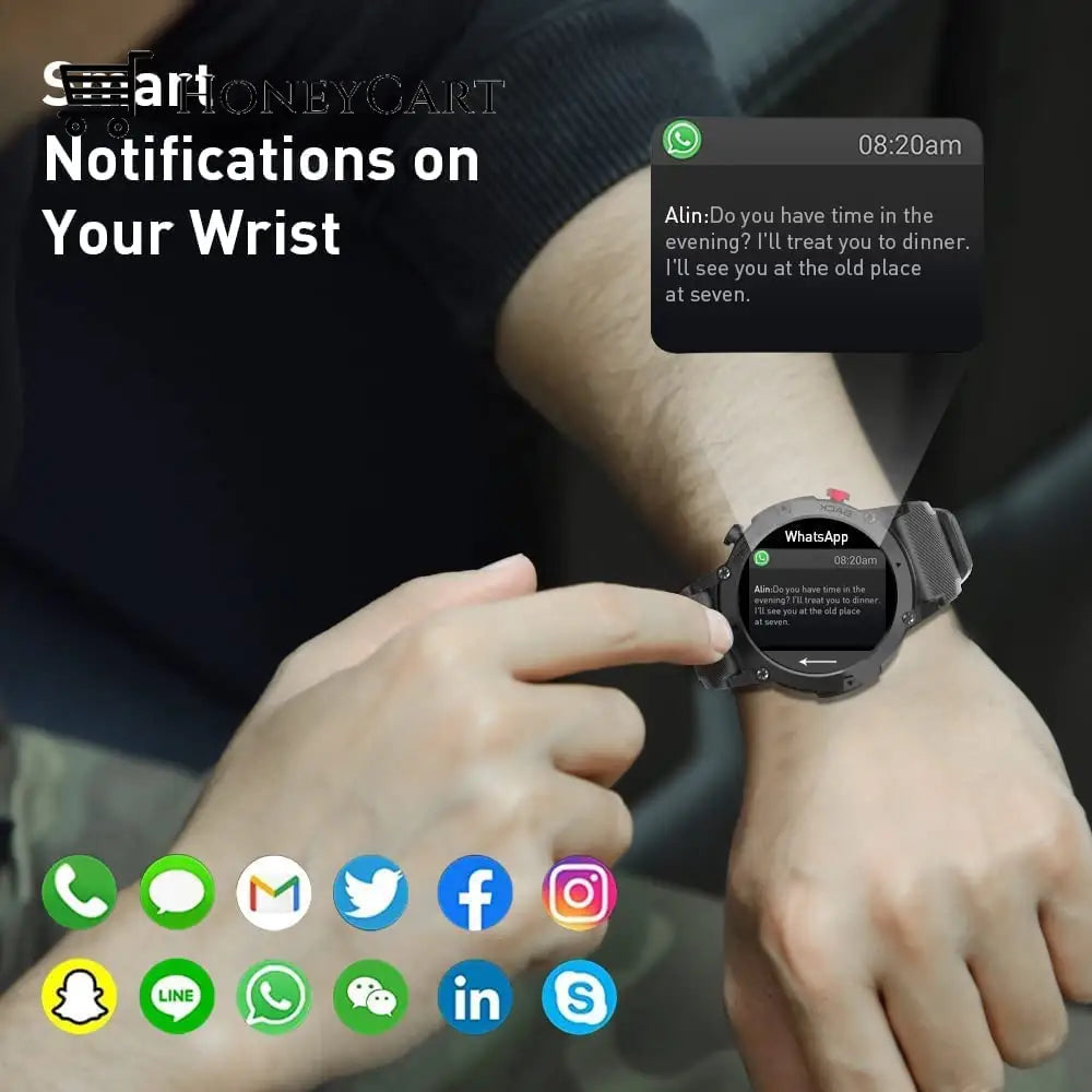 Rugged Military Smartwatch Gvaxis Watch