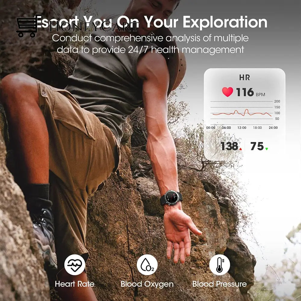 Rugged Military Smartwatch Gvaxis Watch
