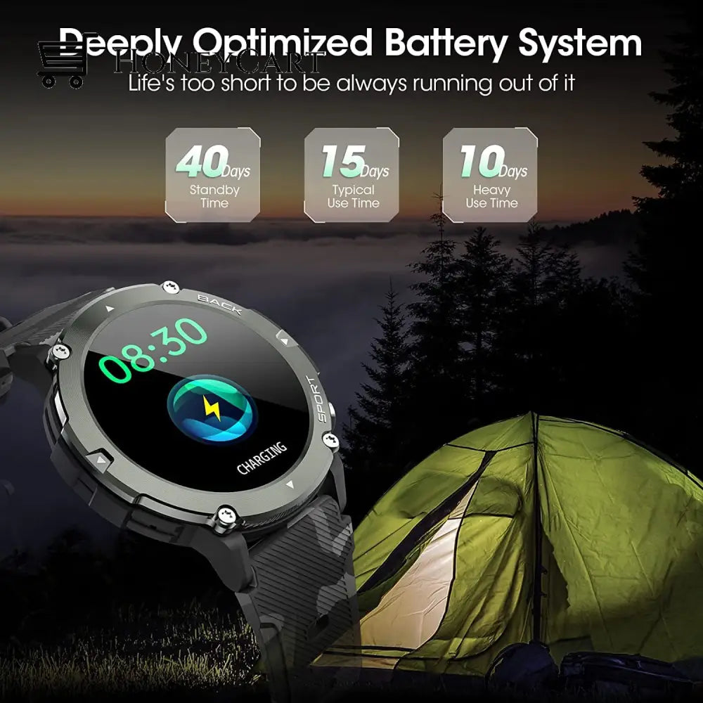 Rugged Military Smartwatch Gvaxis Watch