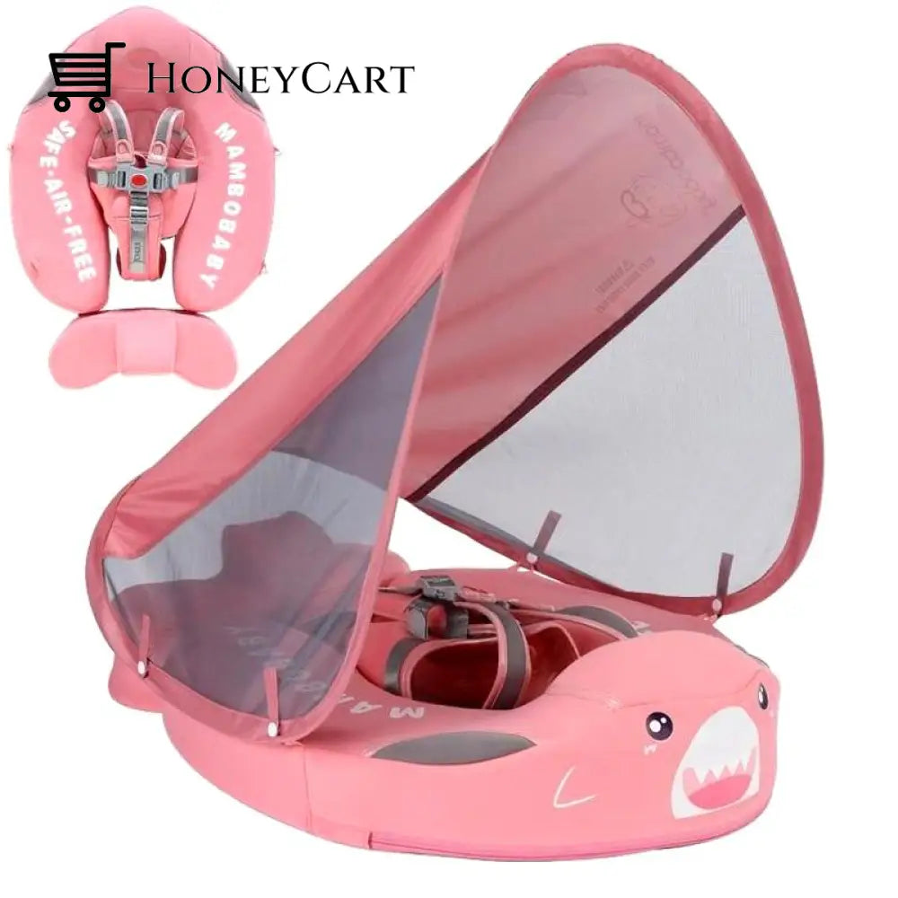 Safe Baby Swim Non-Inflatable Floater Pink Shark G -