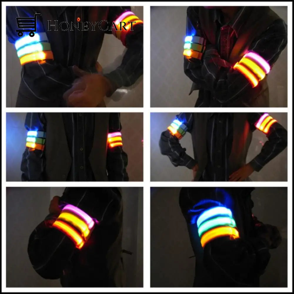 Safety Night Running Wrist Band Led Light Lighting