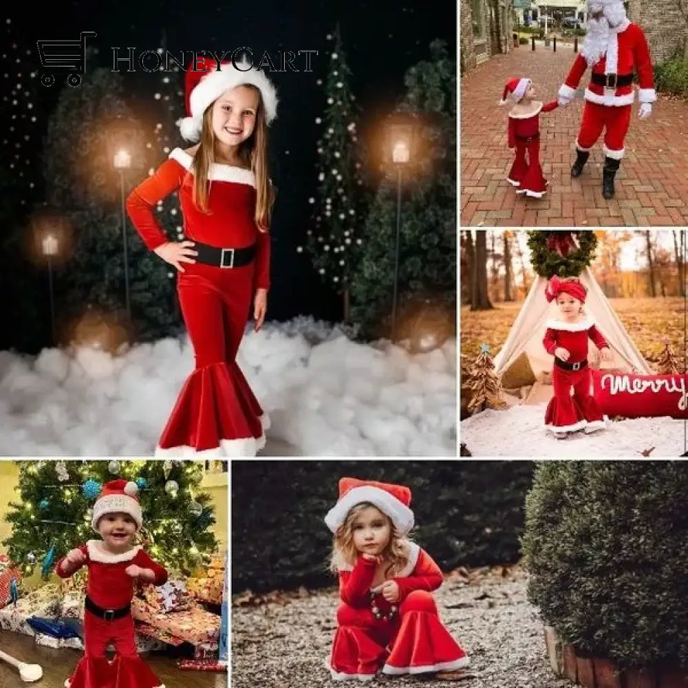 Santa Baby Christmas Theme Holiday Bell Set Tool