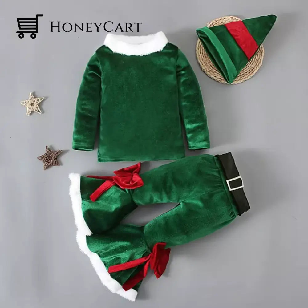 Santa Baby Christmas Theme Holiday Bell Set Tool