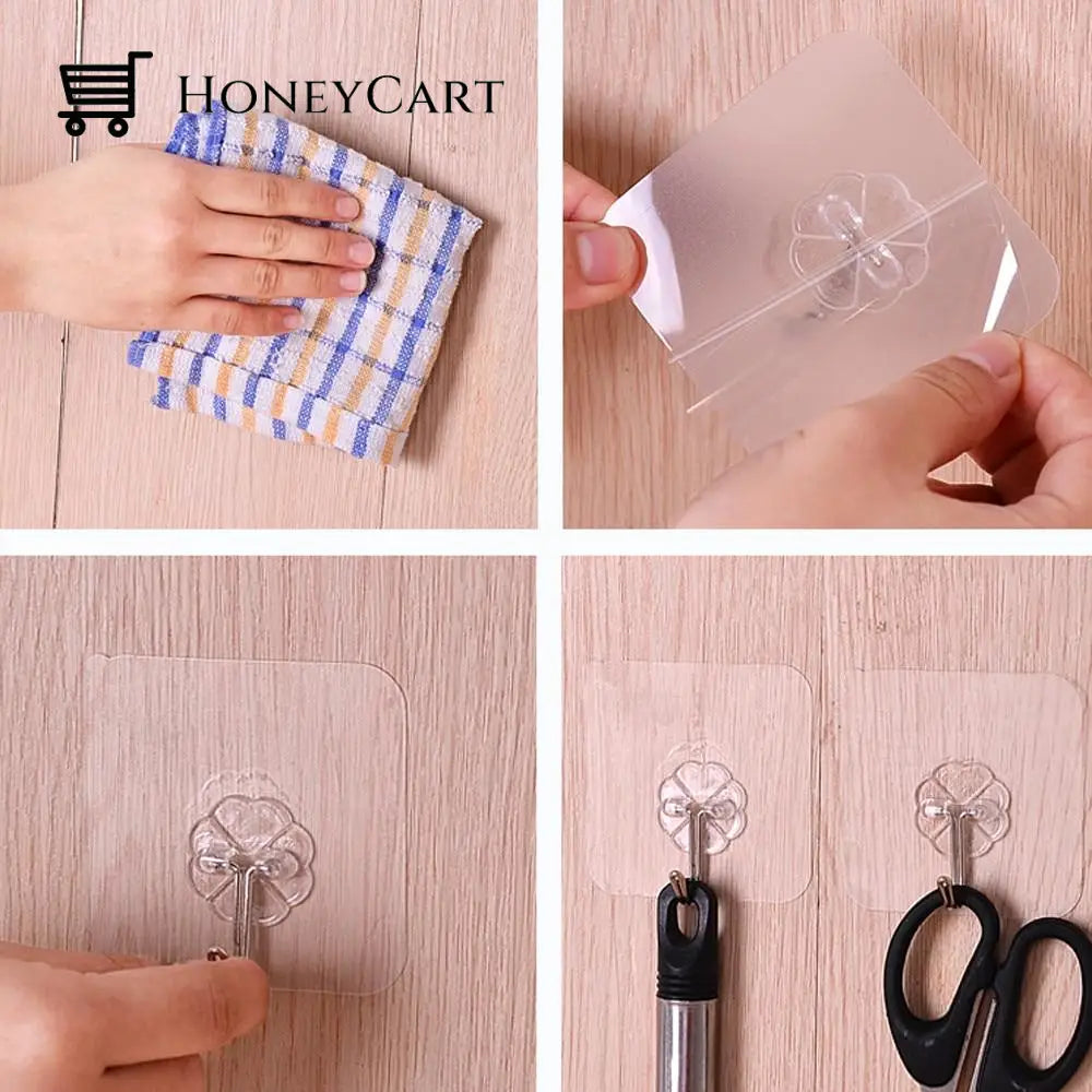 Seamless Adhesive Hook Set