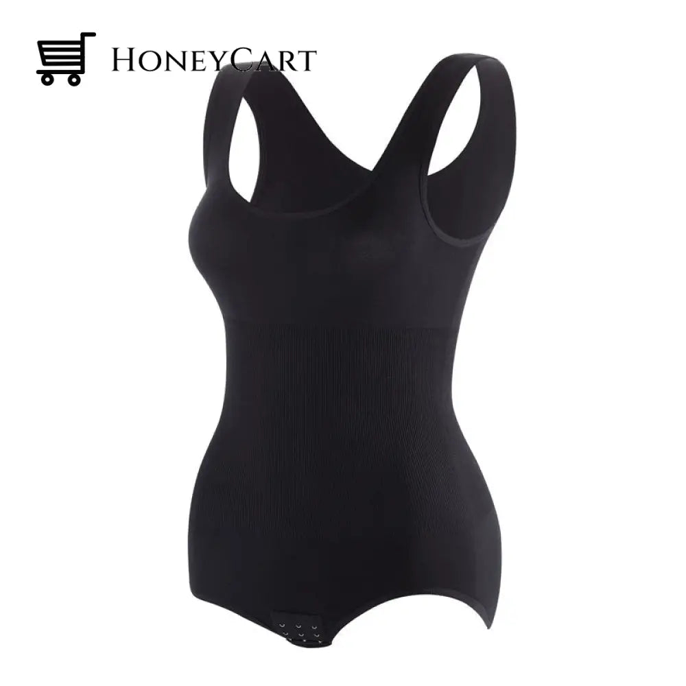 Seamless One-Piece Body Shaper Black / Xs/S