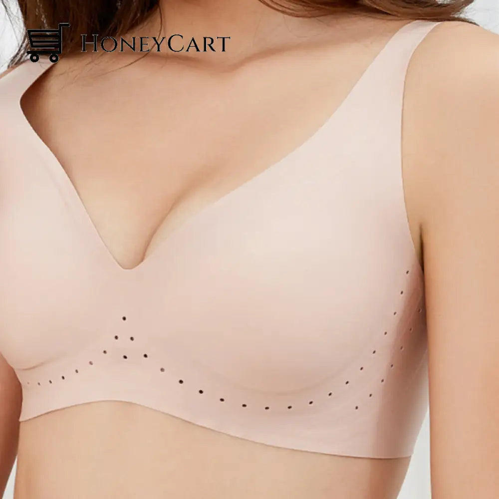 Seamless T-Shirt Bra Pink / S