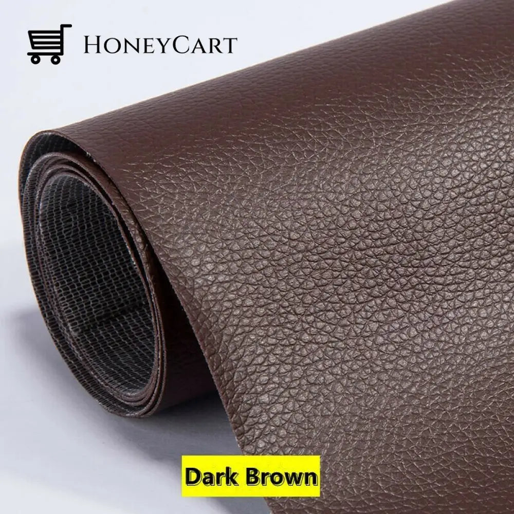 Self Adhesive Leather Refinisher Cuttable Sofa Repair Dark Brown / 8*12In(20*30Cm) Tool