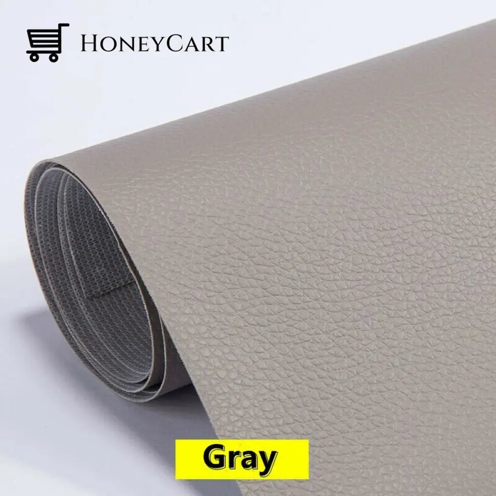 Self Adhesive Leather Refinisher Cuttable Sofa Repair Gray / 8*12In(20*30Cm) Tool