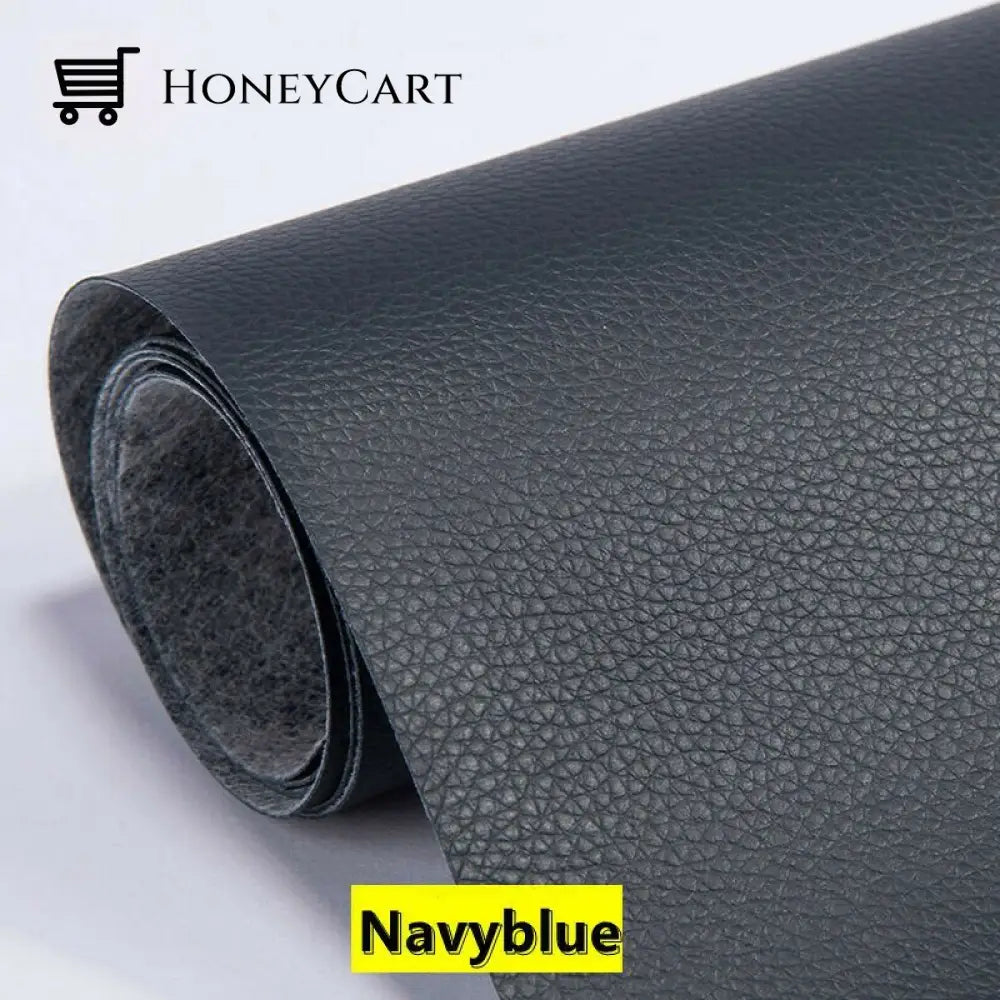 Self Adhesive Leather Refinisher Cuttable Sofa Repair Navyblue / 8*12In(20*30Cm) Tool
