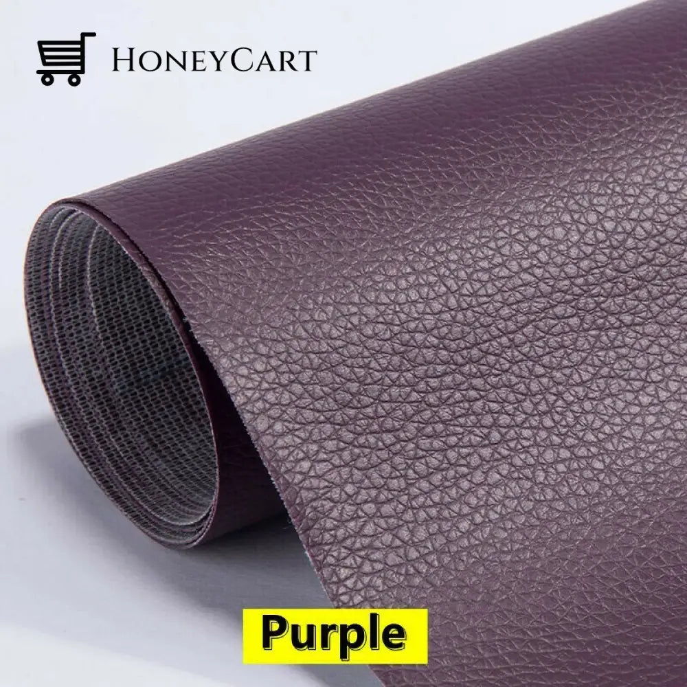 Self Adhesive Leather Refinisher Cuttable Sofa Repair Purple / 8*12In(20*30Cm) Tool