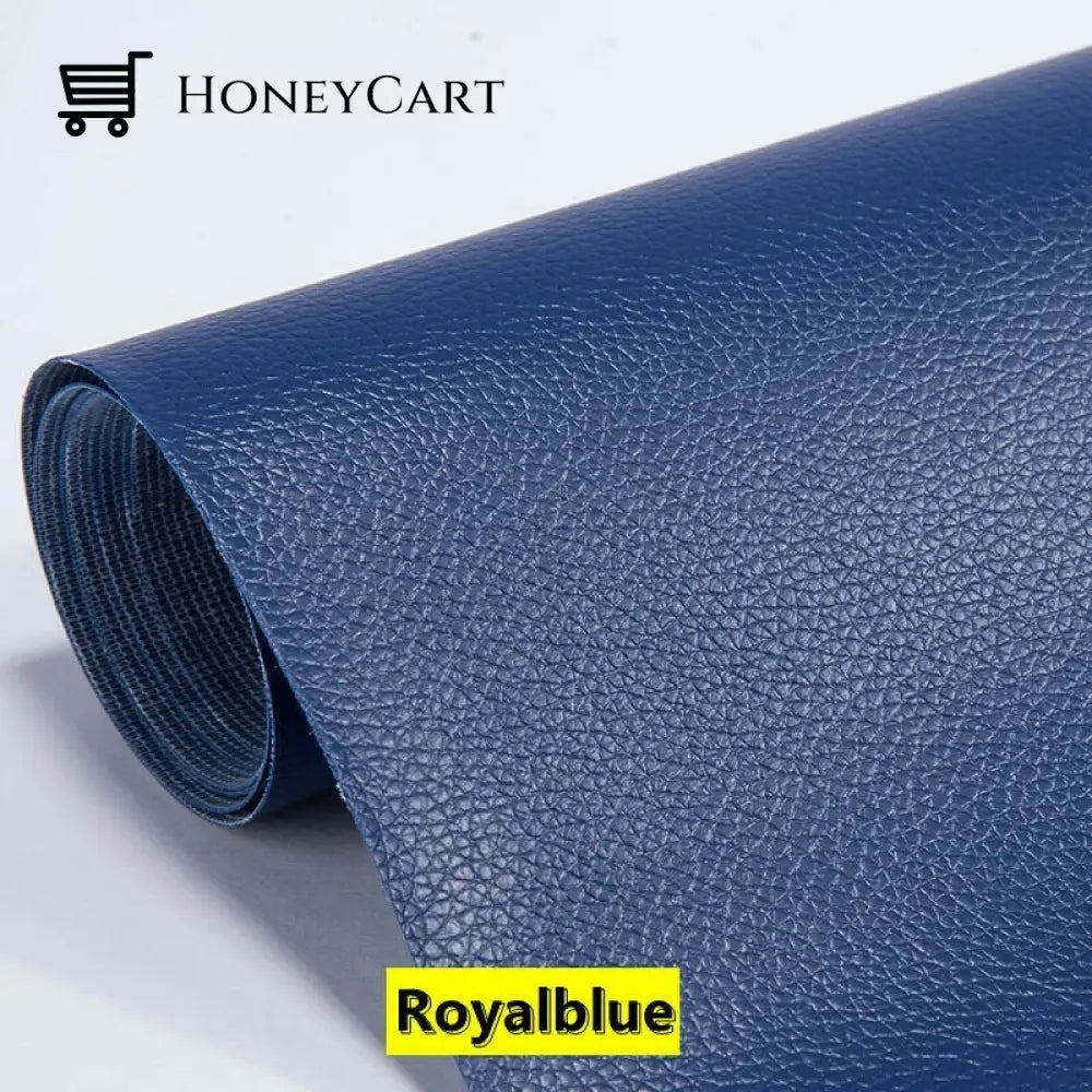 Self Adhesive Leather Refinisher Cuttable Sofa Repair Royalblue / 8*12In(20*30Cm) Tool