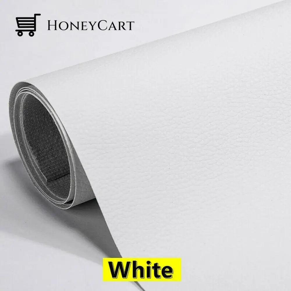 Self Adhesive Leather Refinisher Cuttable Sofa Repair White / 8*12In(20*30Cm) Tool