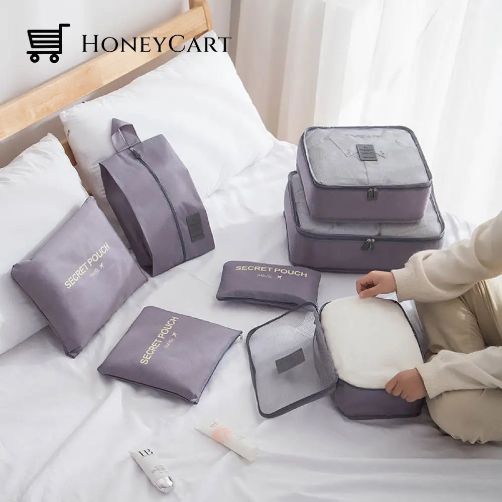Set Of 7 Travel Storage Bags