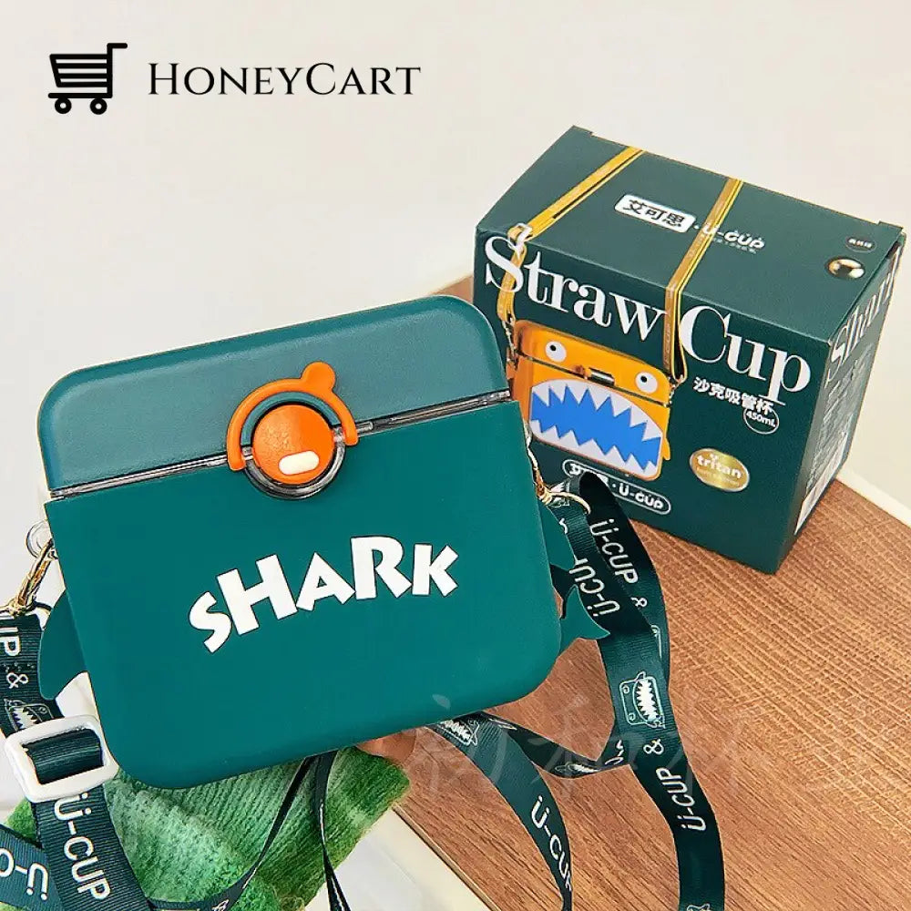 Shark Built-In Straw Water Bottle Bottles