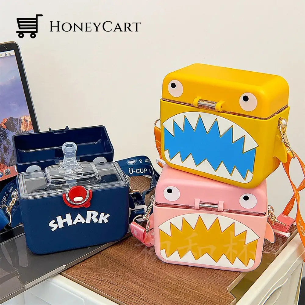 Shark Built-In Straw Water Bottle Bottles