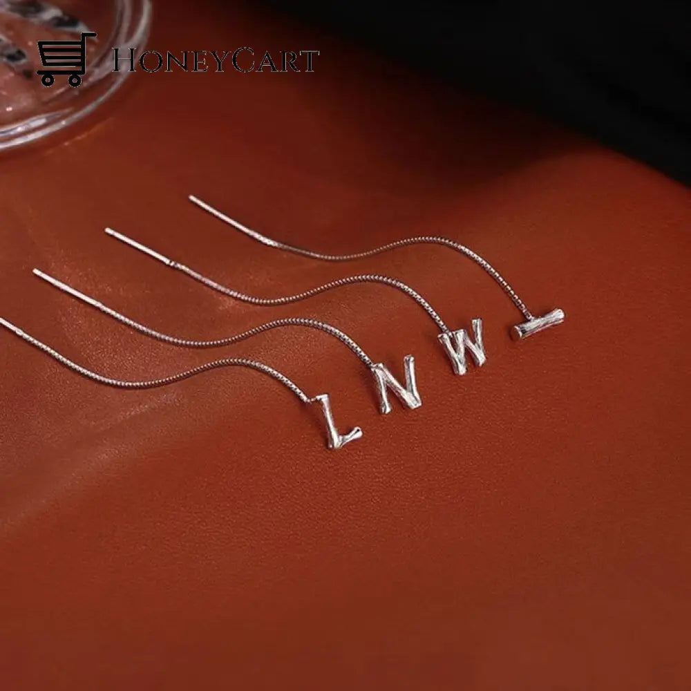 Shiny Alphabet Earrings