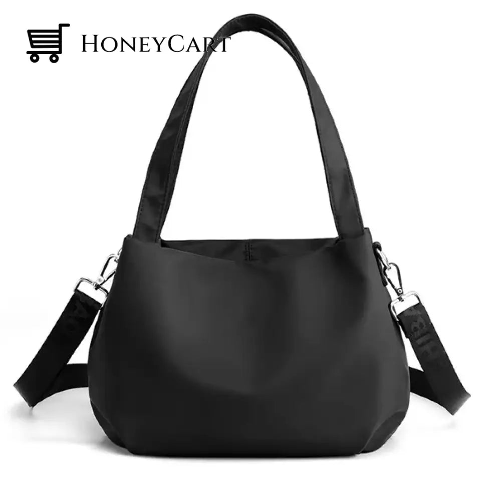 Shoulder And Cross-Body Light Versatile Casual Bag Black Tool