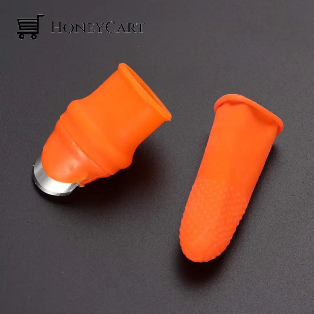 Silicone Finger Protector With Blade For Fruits