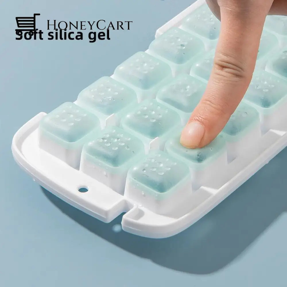 Silicone Ice Mold And Storage Box 2 In 1 Cube Tray Making Mould Box