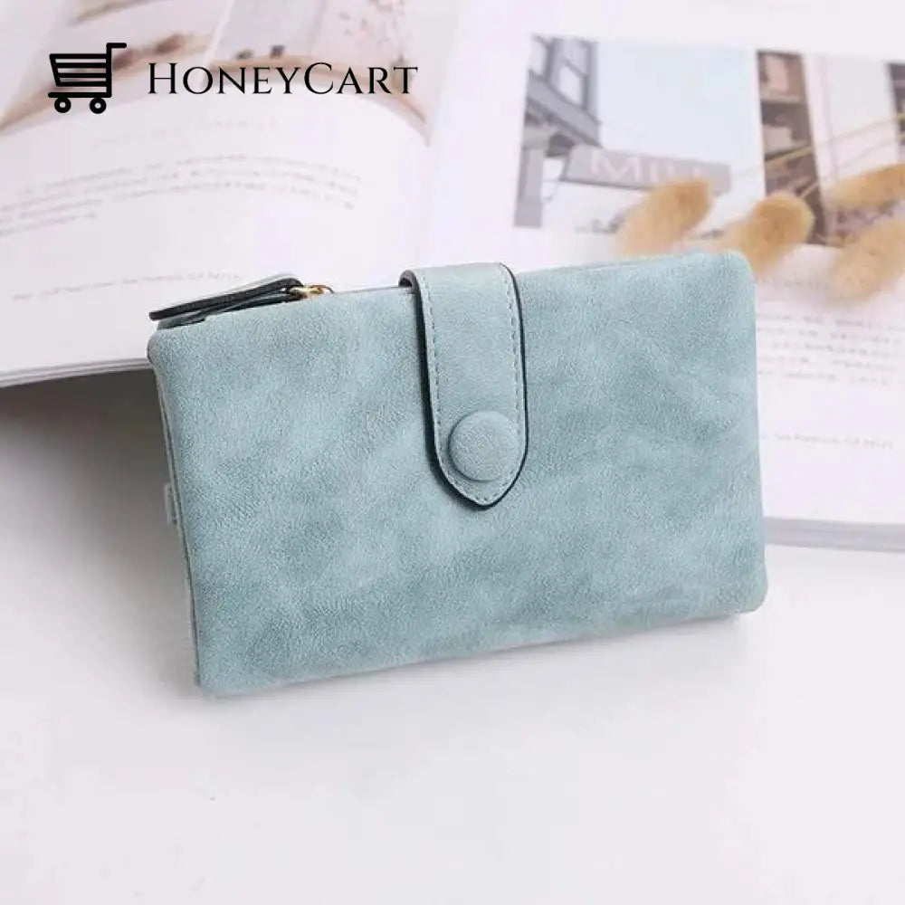Small Trifold Leather Wallet For Women
