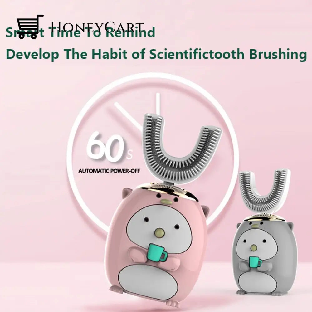 Smart 360 Degree U-Shaped Childrens Electric Toothbrush