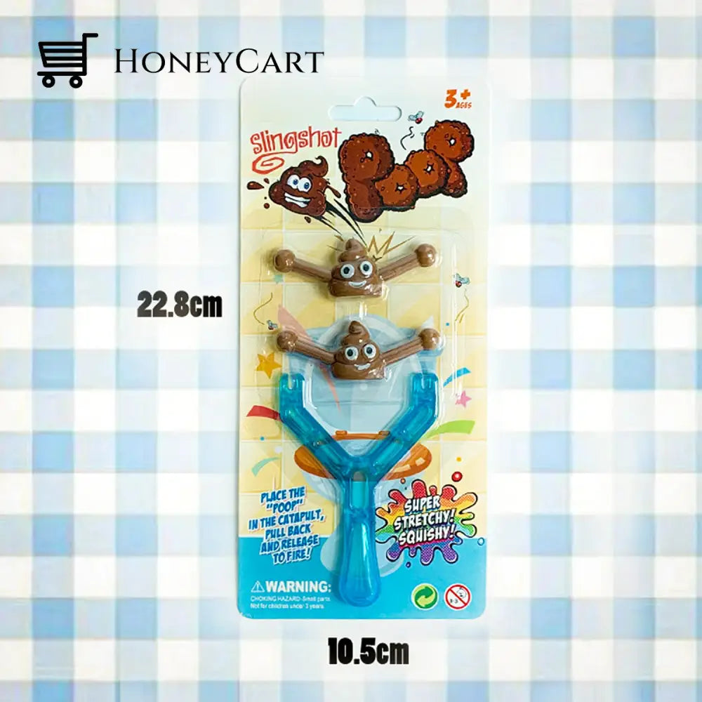 Smiley Poop Slingshot Toy Tool