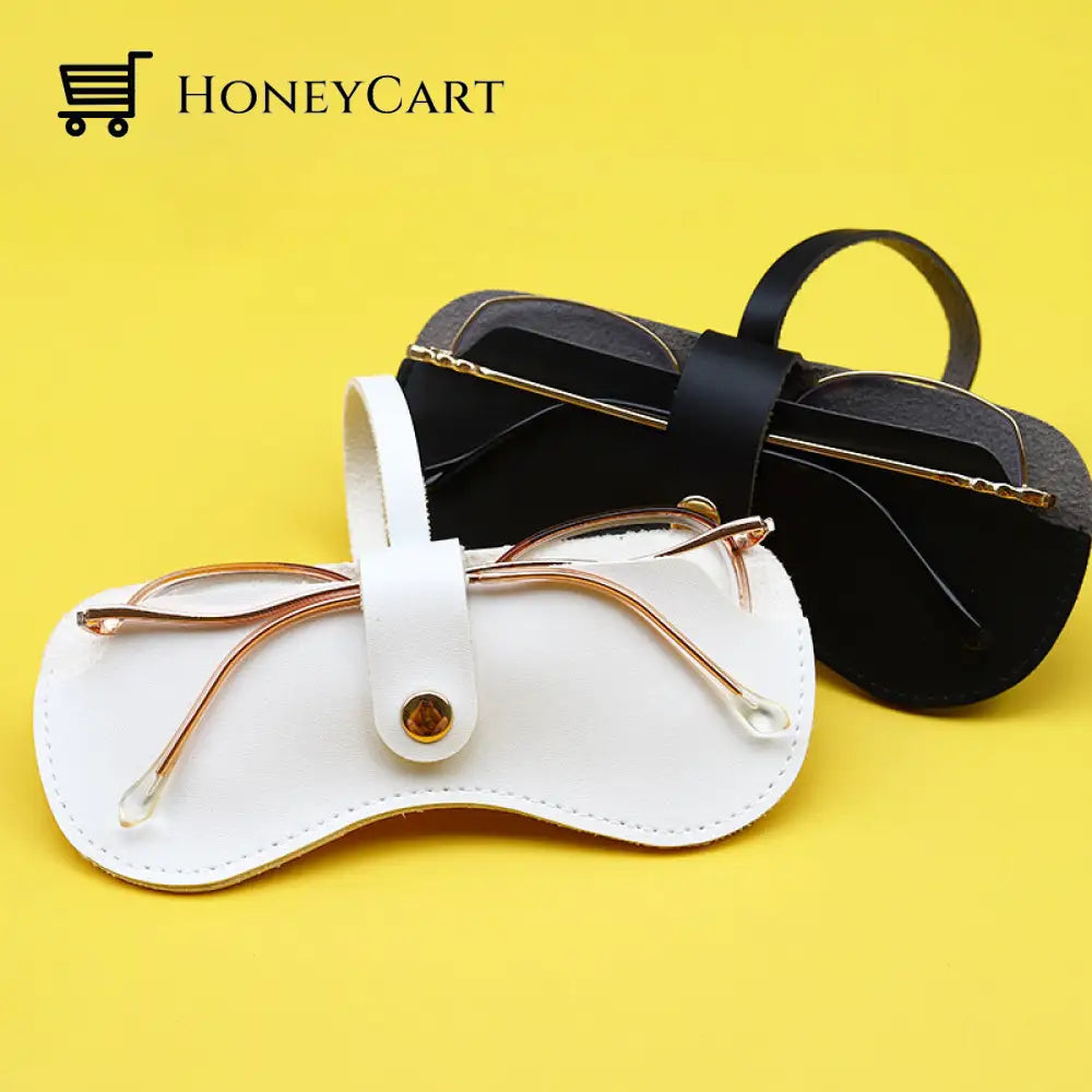 Soft Leather Sunglasses Bag