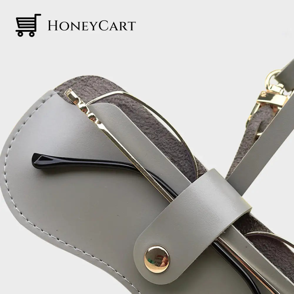 Soft Leather Sunglasses Bag