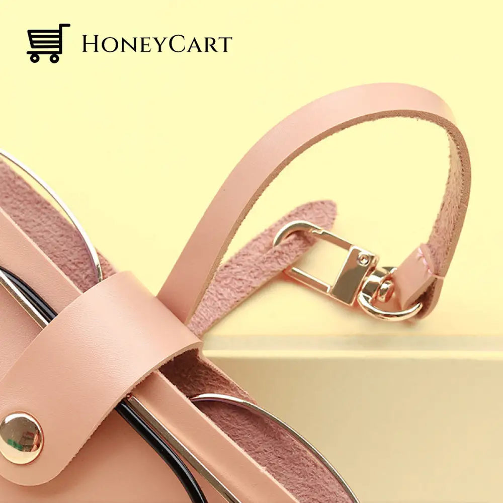 Soft Leather Sunglasses Bag