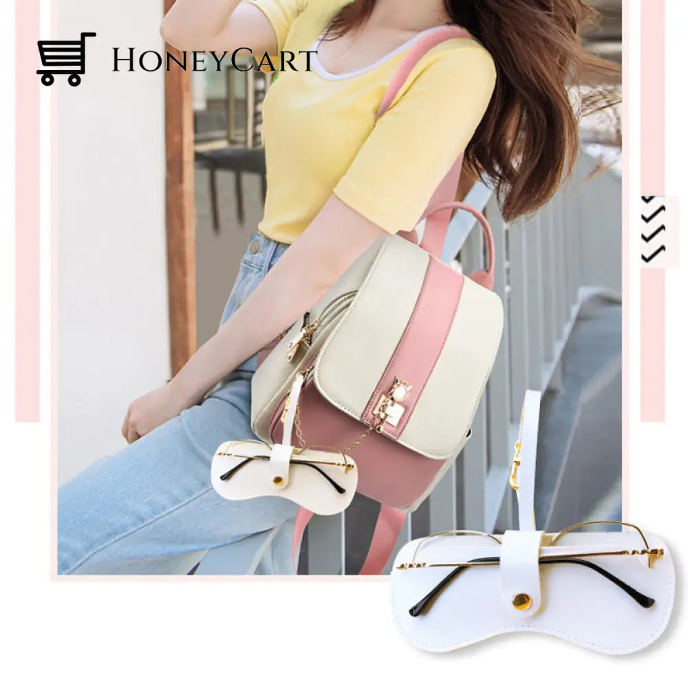 Soft Leather Sunglasses Bag