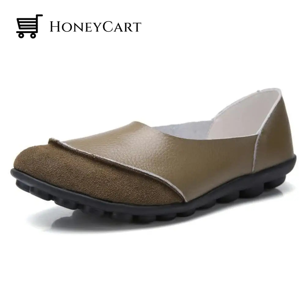 Soft Leather Womens Bunion Moccasins