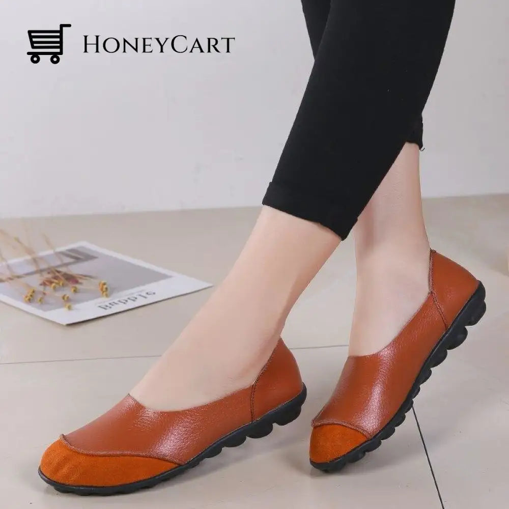 Soft Leather Womens Bunion Moccasins