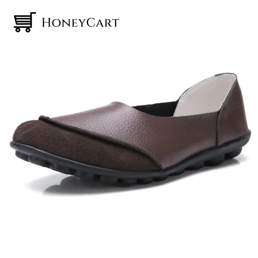 Soft Leather Womens Bunion Moccasins